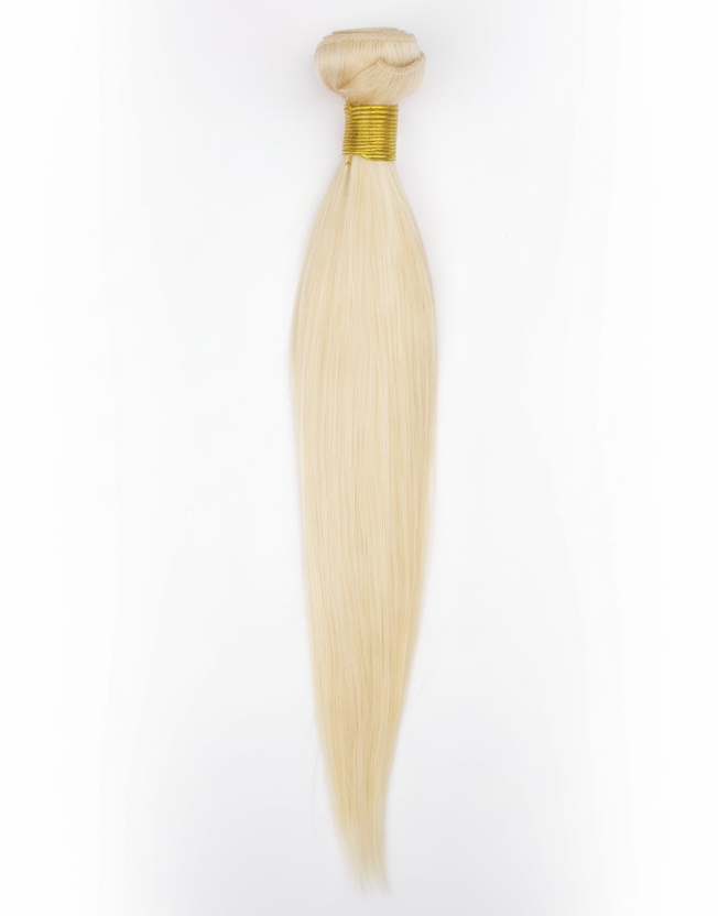 9A Malaysian Straight Human Hair Extension Platinum Blonde 9A Malaysian Straight Human Hair Extension Platinum Blonde