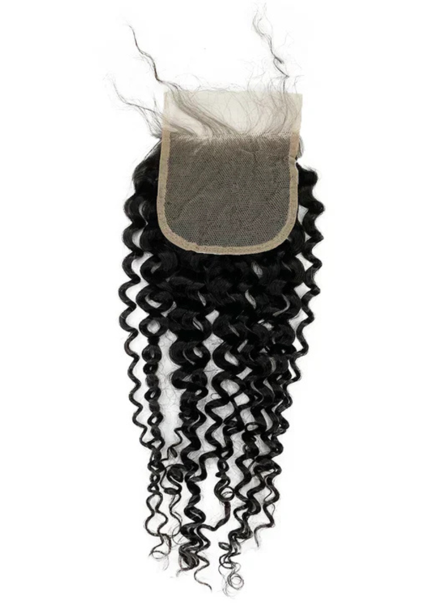 Malaysian Jerry Curl Human Hair Closure 16 Inch Malaysian Jerry Curl Human Hair Closure 16 Inch