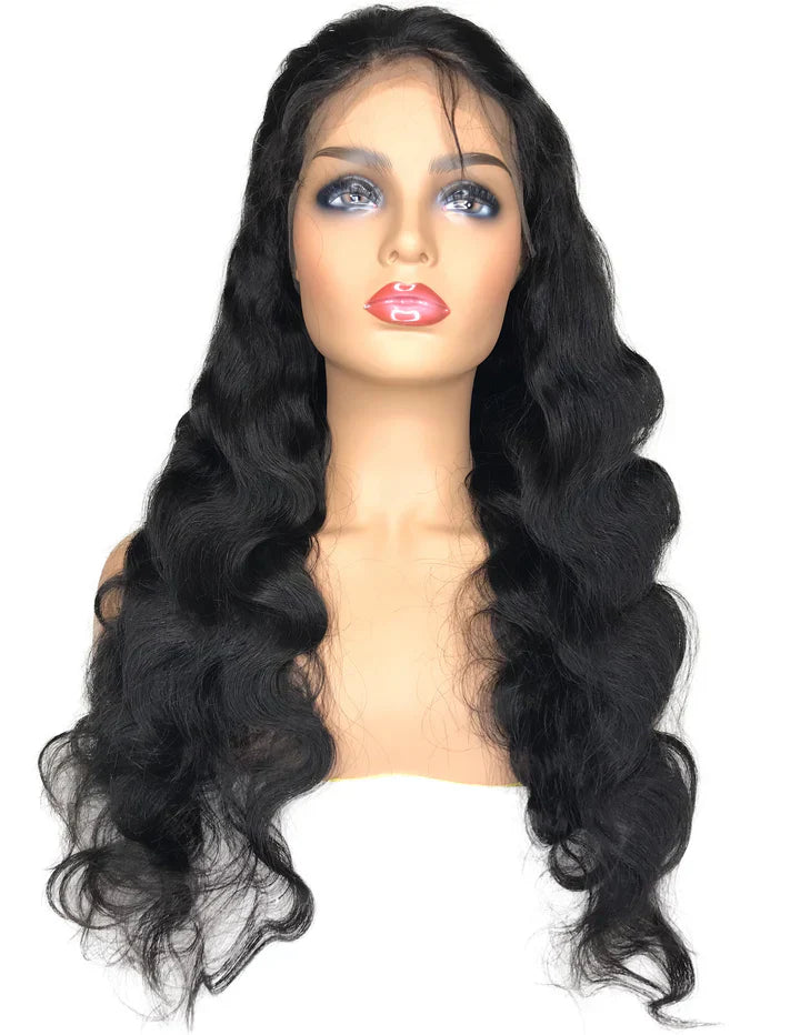 Transparent 8A Malaysian Body Wave Lace Frontal Human Hair Wig