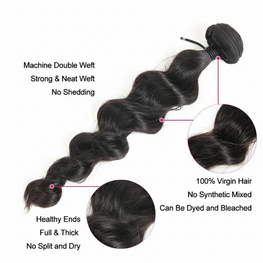 3 Bundle Loose Wave Set w/ Closure