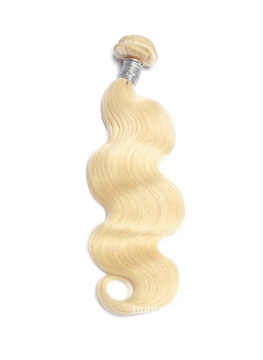 9A Malaysian Body Wave Human Hair Extension Platinum Blonde