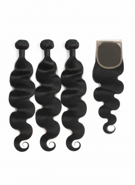 3 Bundle Body Wave Set w/ Closure