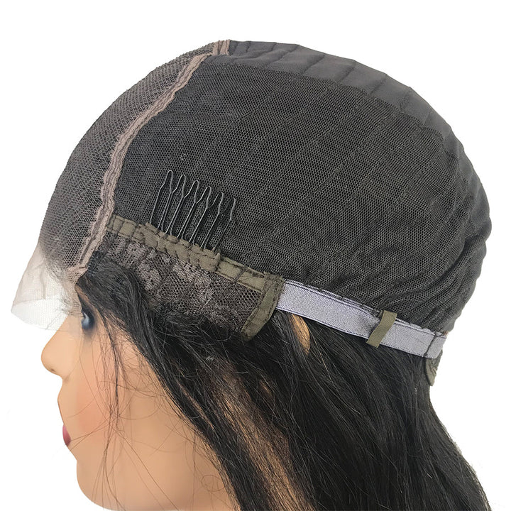 Transparent 8A Malaysian Body Wave Lace Frontal Human Hair Wig