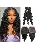 3 Bundle Loose Wave Set w/ Closure